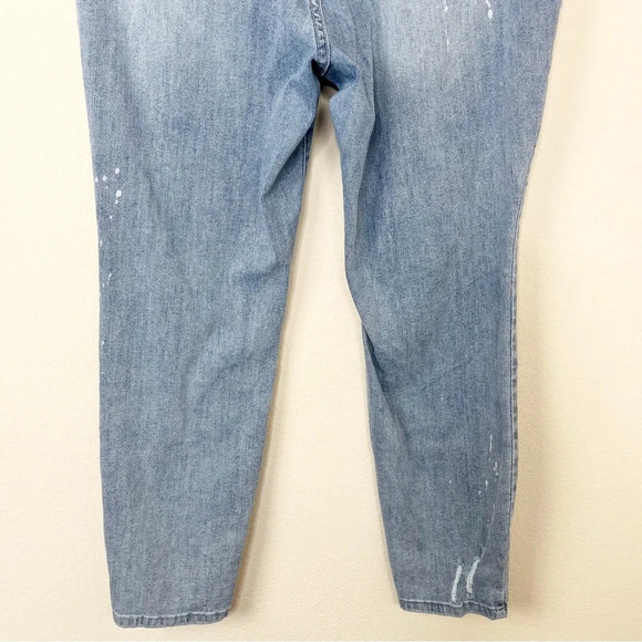Judy Blue Lace Patch Distressed Light Wash Mid‎ Rise Skinny Jeans - Picture 10 of 13